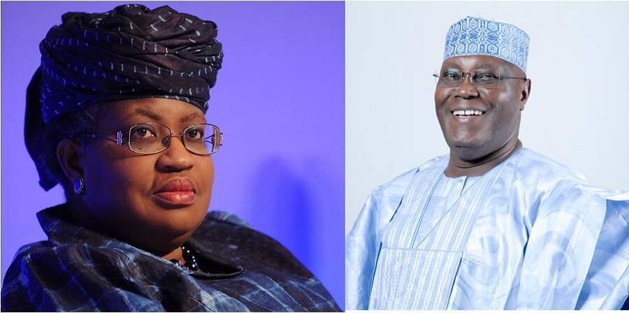 L-R: Okonjo-Iweala and Atiku Abubakar
