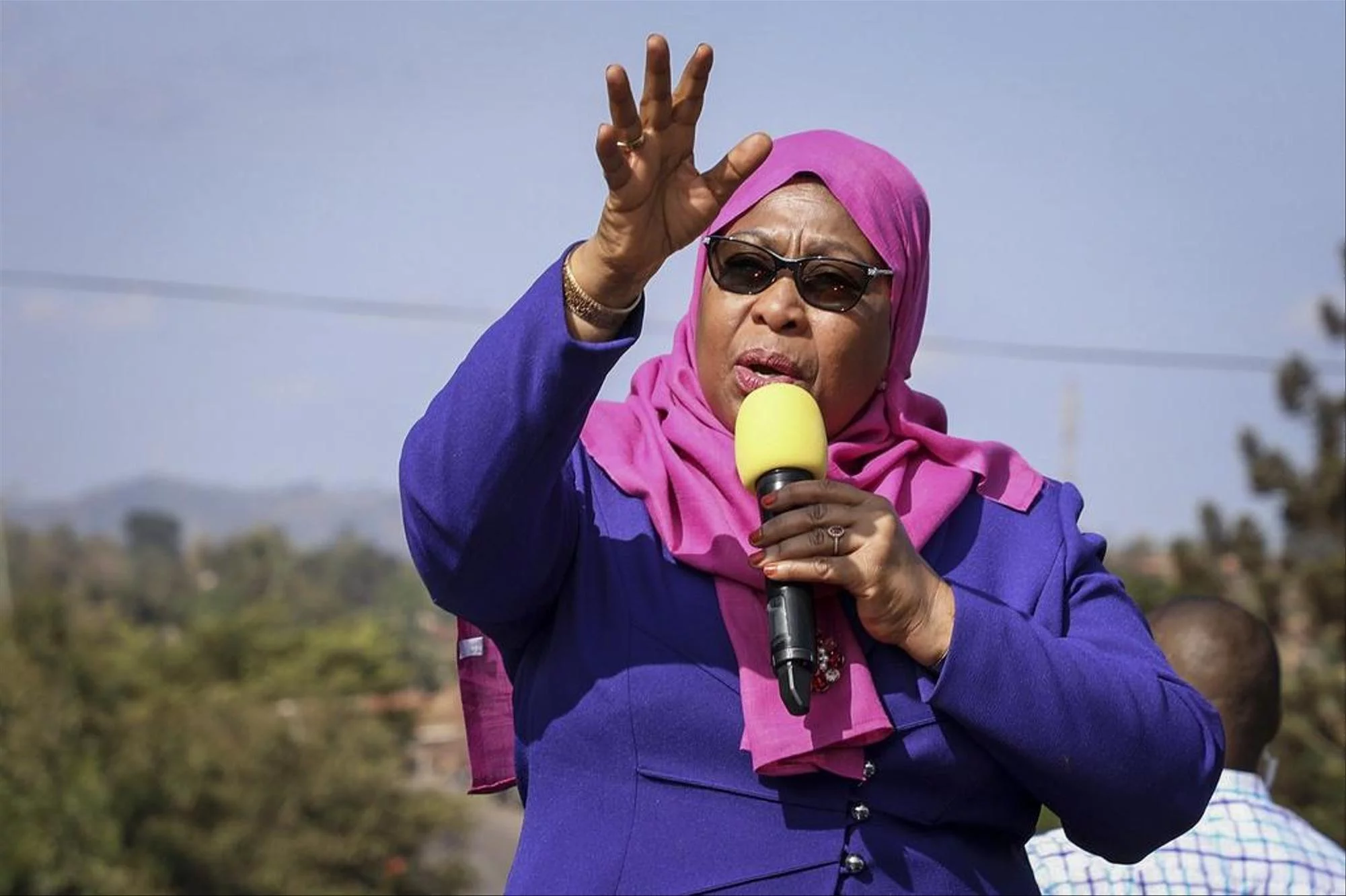 Samia Suluhu Hassan becomes the first female president of Tanzania.