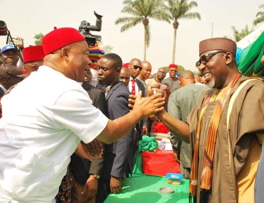 Imo: Okorocha, Uzodinma Hug Each Other Publicly (Video)