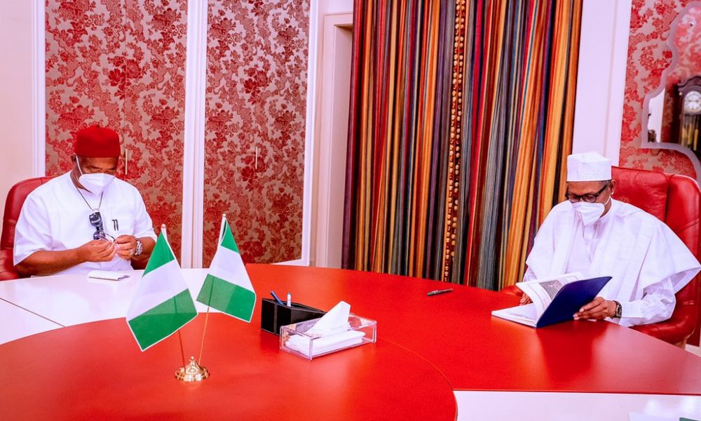 Details Of President Buhari's Meeting With Uzodinma Emerge