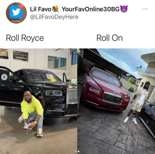 Burna Boy's PA , Manny Reveals The Unknown About His Rolls Royce, Shades Davido Photo