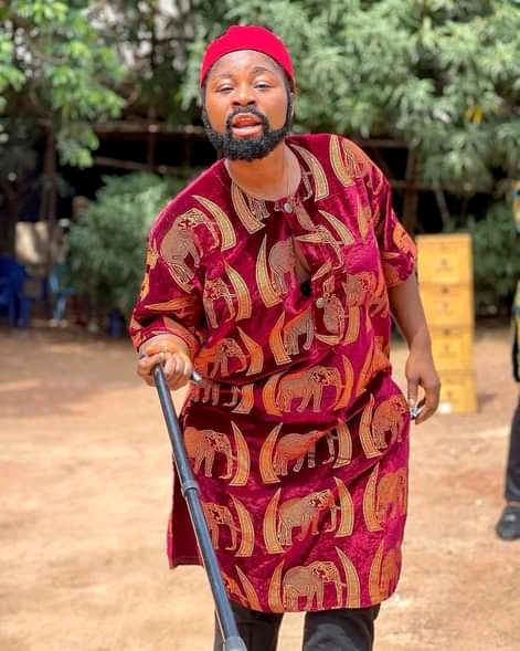 Curvy Actress, Destiny Etiko's Transforms To A Man In Traditional Igbo Attire