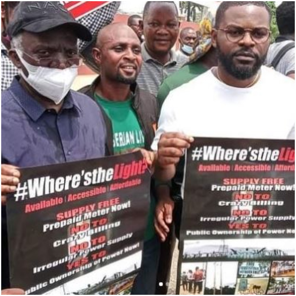 Human Rights Lawyer, Femi Falana And Son, Falz, Storms The Streets, Protest Against Bad Governance