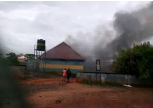 Hoodlums Set Abia Police Station On Fire