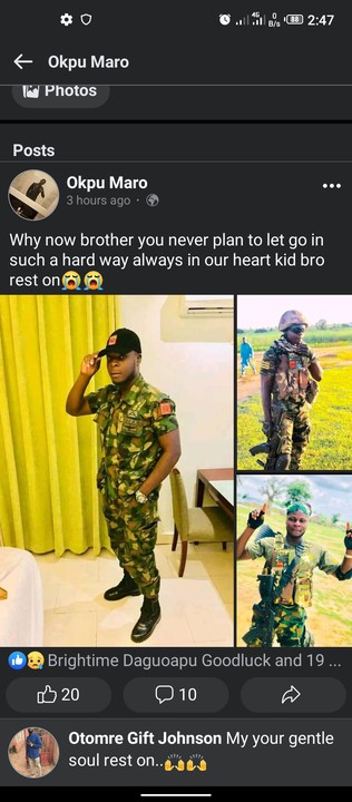 Tears Flow As Family Mourn Nigerian Soldier 