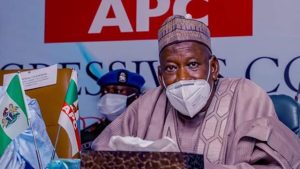 Fresh Protest Breaks Out At APC Secretariat As Members Demand Resignation Of Ganduje As National Chairman