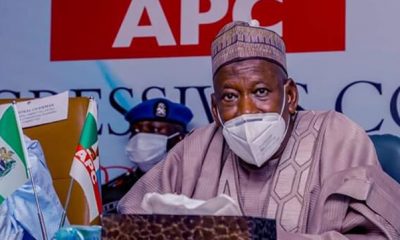 Fresh Protest Breaks Out At APC Secretariat As Members Demand Resignation Of Ganduje As National Chairman