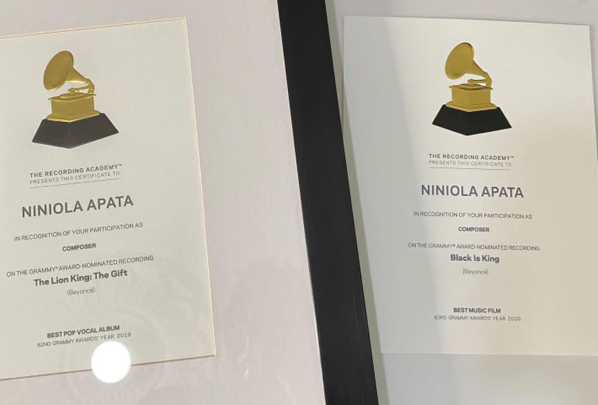 Singer, Niniola Flaunts Her Grammy Awards Certificate |Photos