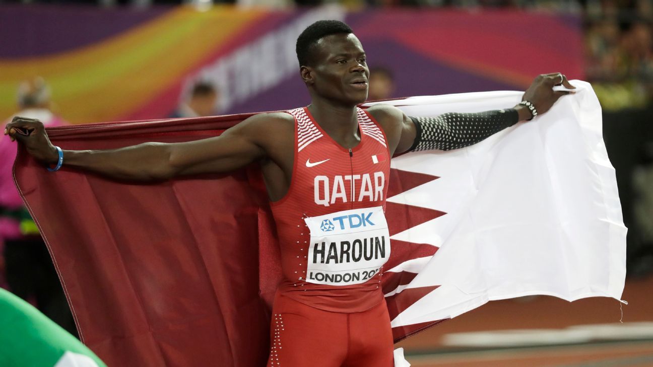 Abdalelah Haroun athlete died in a car accident on Saturday