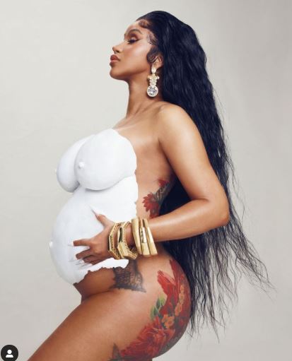 Cardi B Shows Off Her Baby Bump In Nude Photo