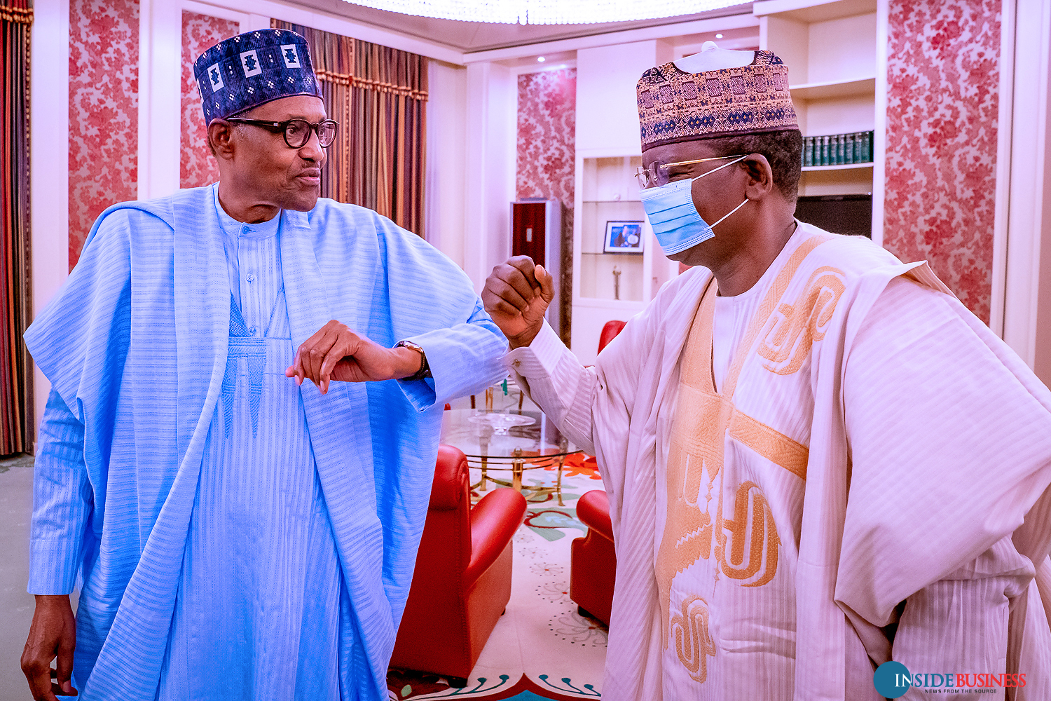 President Muhammadu Buhari and Gov Bello Matawalle of Zamfara (File Photo)