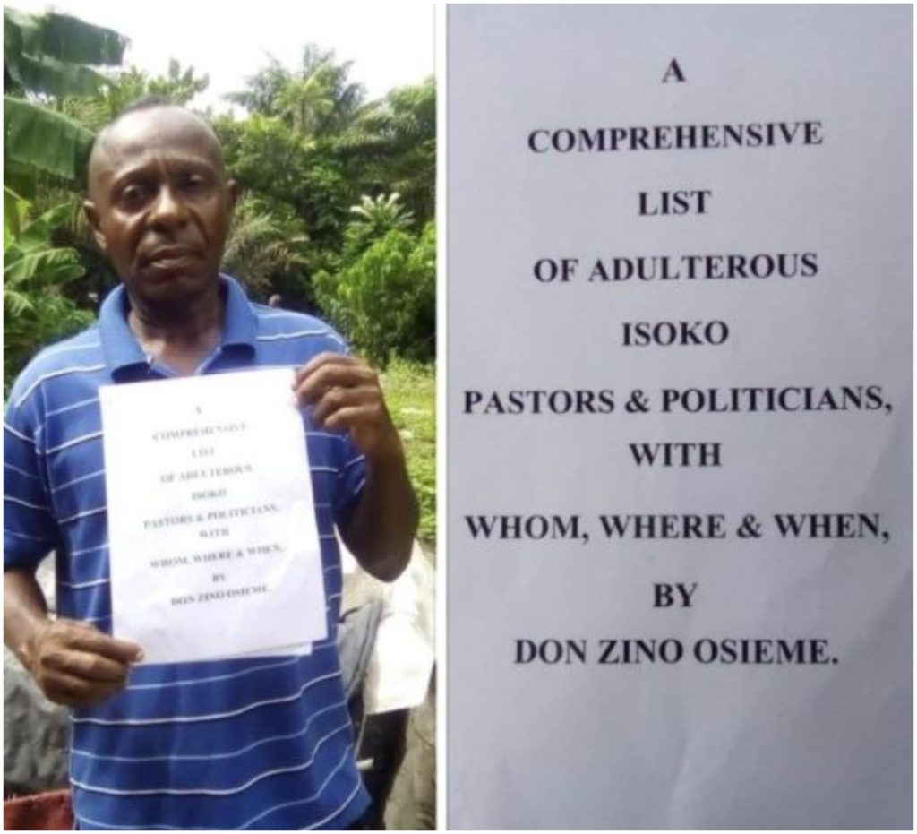 Nigerian Bishop Makes A Comprehensive List Of Adulterous Pastors And Politicians