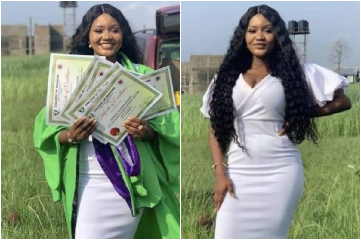Beautiful Nigerian Slay Queen Bags 7 Awards During Her Graduation