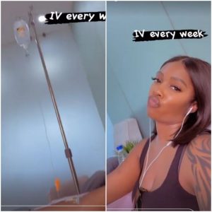 Tiwa Savages Shares Hospital Photos