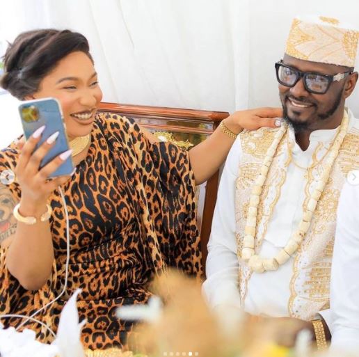 Tonto Dikeh Releases Cute Photos From Her New Man's Birthday Party