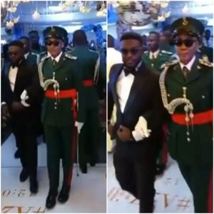 Why Does The Groom Looks Scared - Reactions As Female Officer Marries The Love Of Her Life
