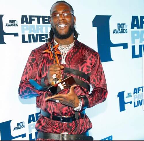  Burna Boy Makes History, Wins Best International Act Thrice In A Row