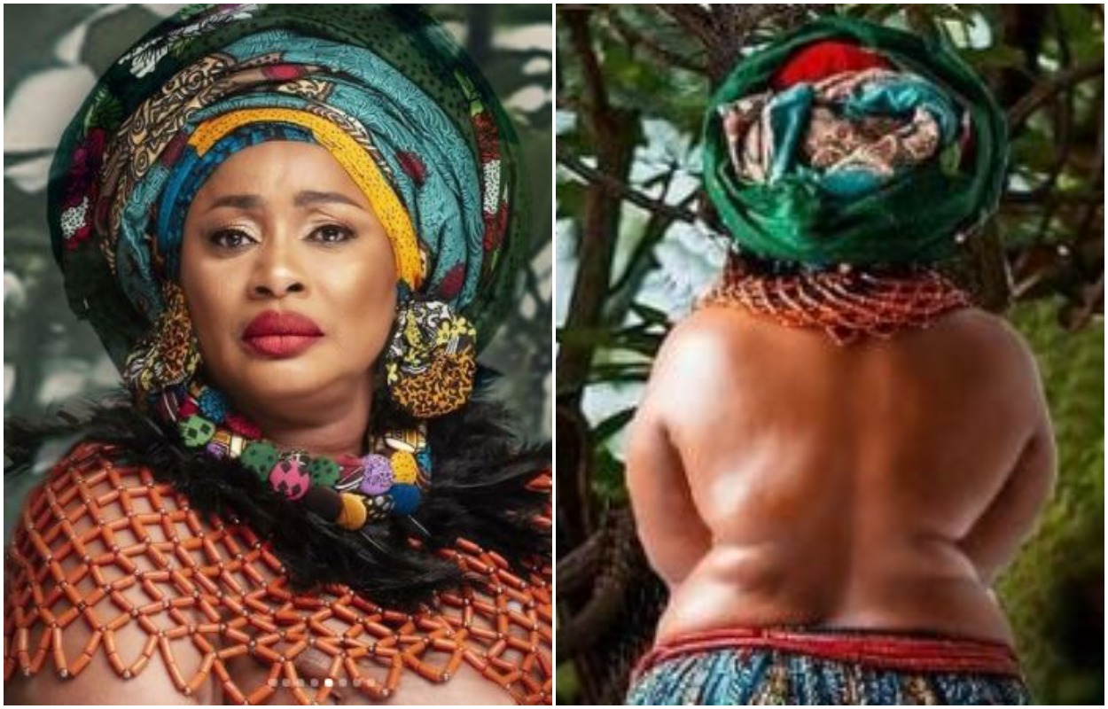 Actress, Clarion Chukwurah Goes Topless For Her Birthday Shoot