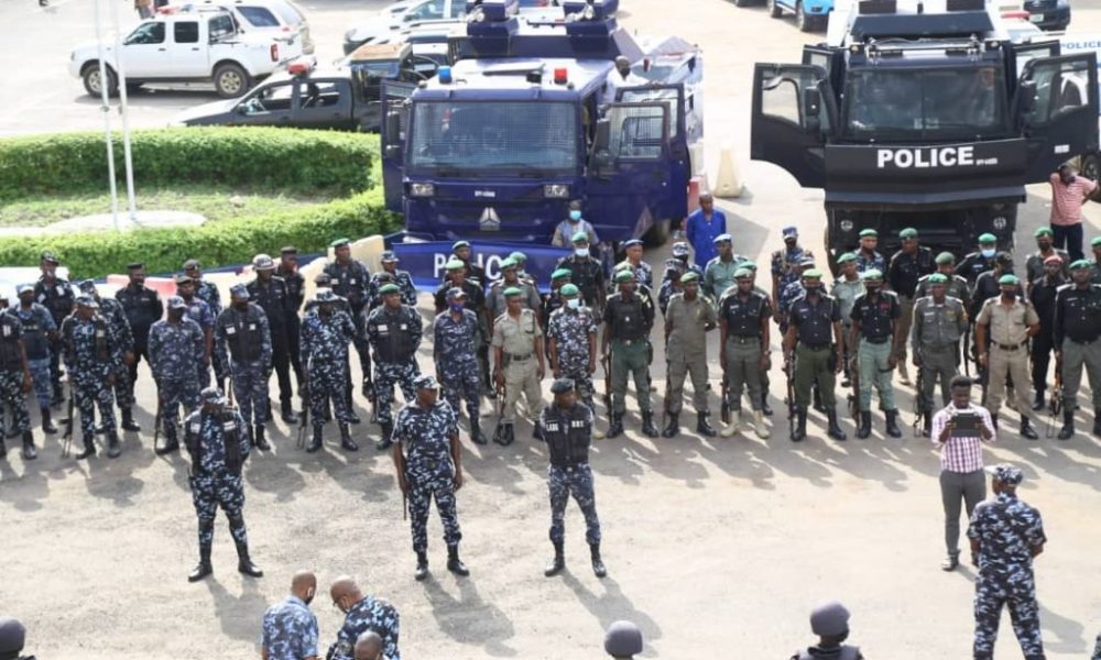 Yoruba Nation Rally: Security Operatives Takes Over Gani Fawehinmi Park in Lagos