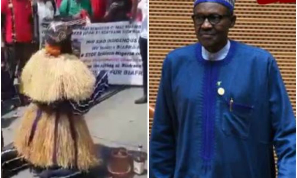 Igbo Masquerade Begs Buhari To Free Nnamdi Kanu