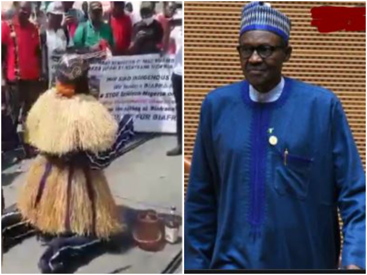 Igbo Masquerade Begs Buhari To Free Nnamdi Kanu