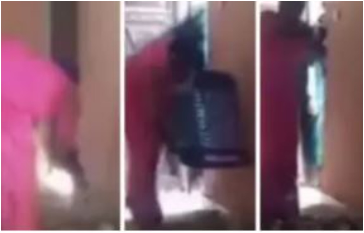 Nigerian Woman Caught On Camera Stealing Church Offering