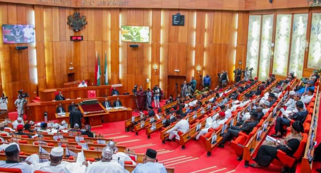 Breaking: Rowdy Session In Senate As Lawmakers Fight Over Sitting Arrangement