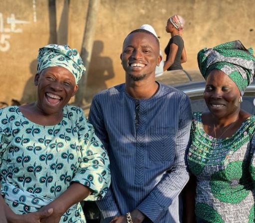 Davido's Former PA, Aloma shows off his mother