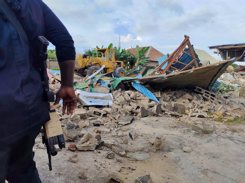 Wike Demolishes Structures Around AIT/Raypower Premises