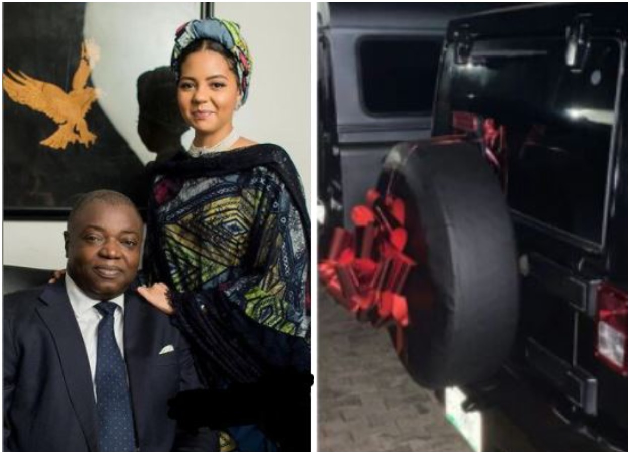 Billionaire daughter, Adama Indimi Shows Off G-Wagon Her Husband, Prince Malik Ado-Ibrahim Gifted Her On Their One Year Anniversary