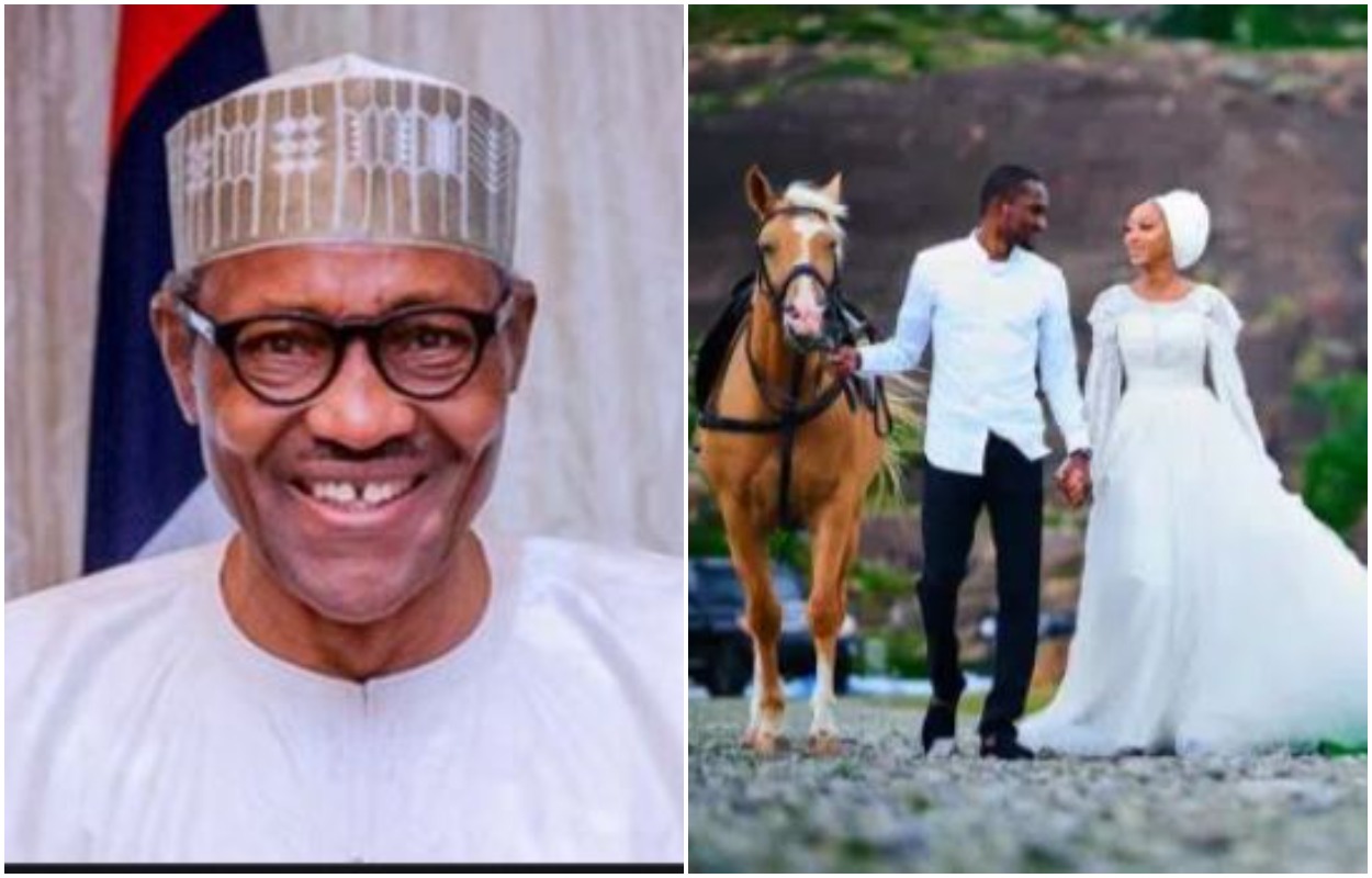 Buhari Welcomes New Daughter-In-Law, Zahra In Style Into Family