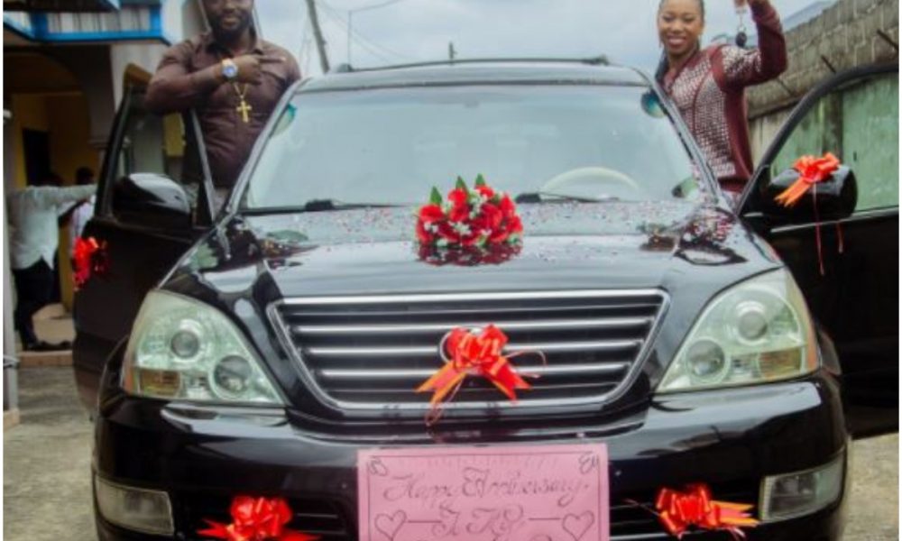 Popular Nigerian Pastor Buys 'Virtuous' Wife Multimillion Naira Car |Photos