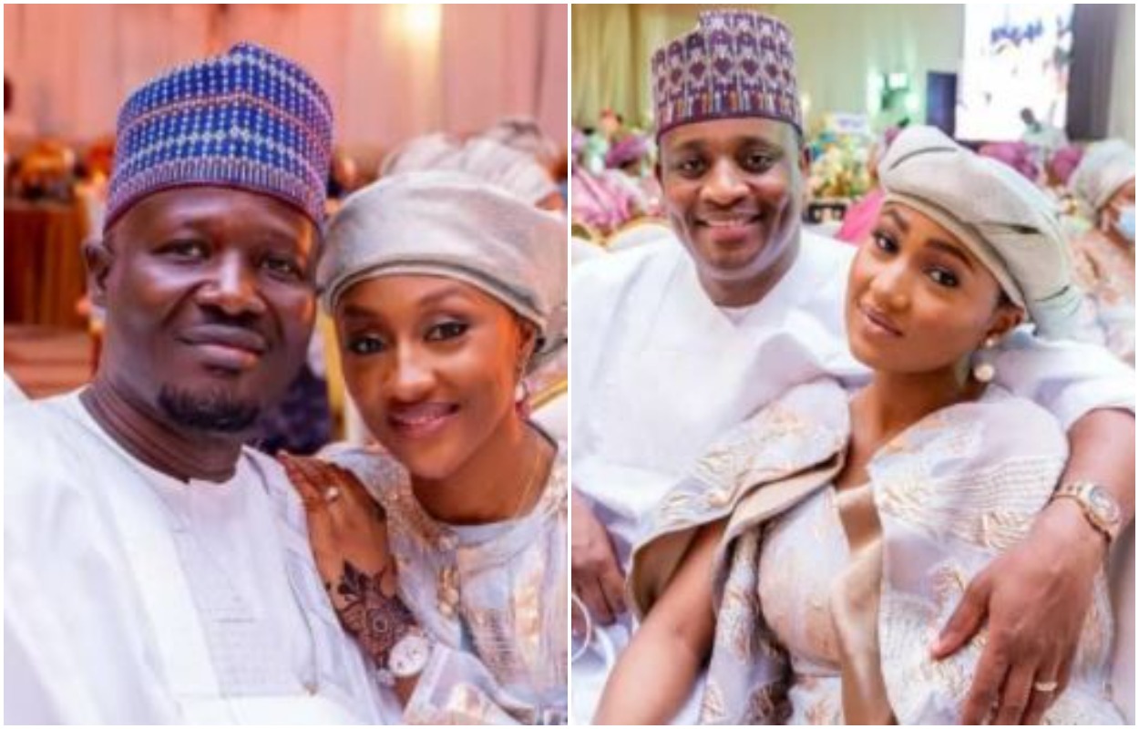 See Photos Of Buhari's Daughters And Their Husbands At Their Brother's Wedding
