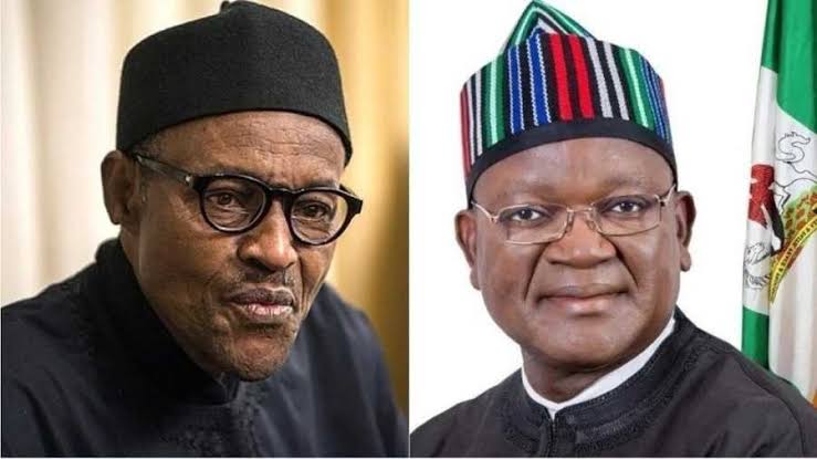 Ortom vs Buhari: Presidency Blasts Benue Governor, Labels Him A Failed Politician