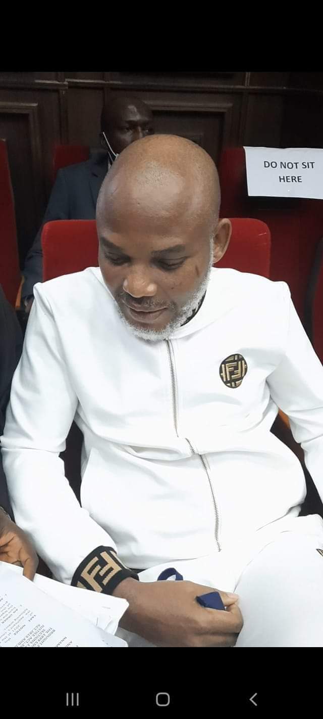 Breaking: Court Adjourns Nnamdi Kanu's Trial Till 2022