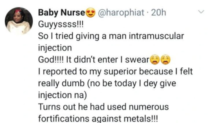 "I met a patient whose skin needles cannot penetrate for injections"- nurse reveals