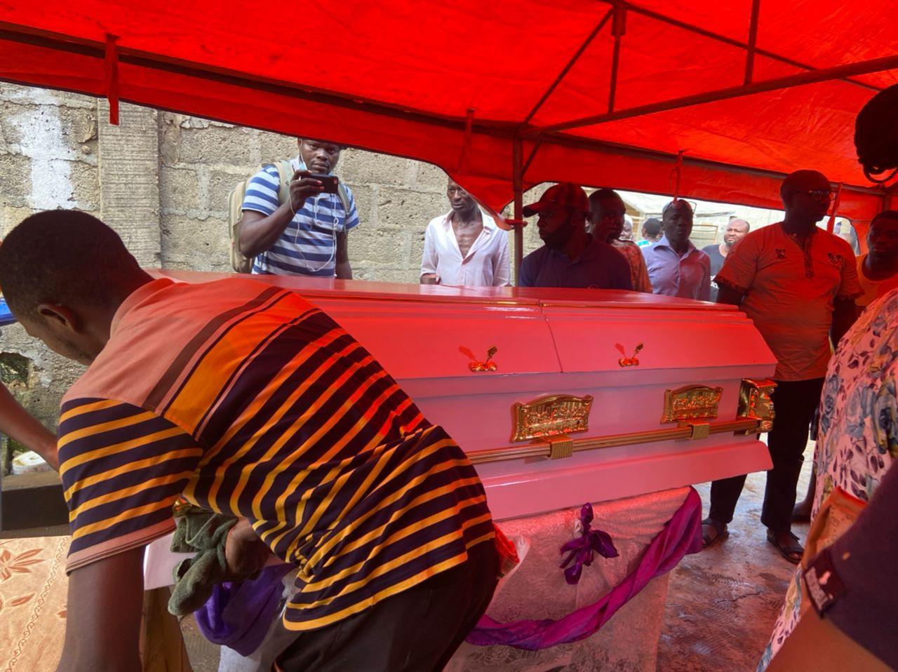 Tears As Baba Suwe Is Buried At His Residence In Lagos (Photos)
