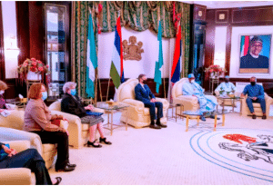 BREAKING: Buhari Meets US Secretary Of State Blinken In Aso Rock