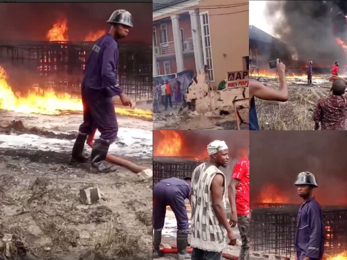 Moment Nyanya Market Is Gutted With Fire - [See Reactions]