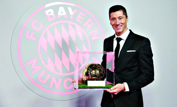 Again, Bayern Munich Player, Lewandowski Wins Golden Player Award