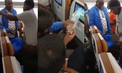 Man Spotted Hawking Grasshoppers To Passengers Inside Airplane (Video)