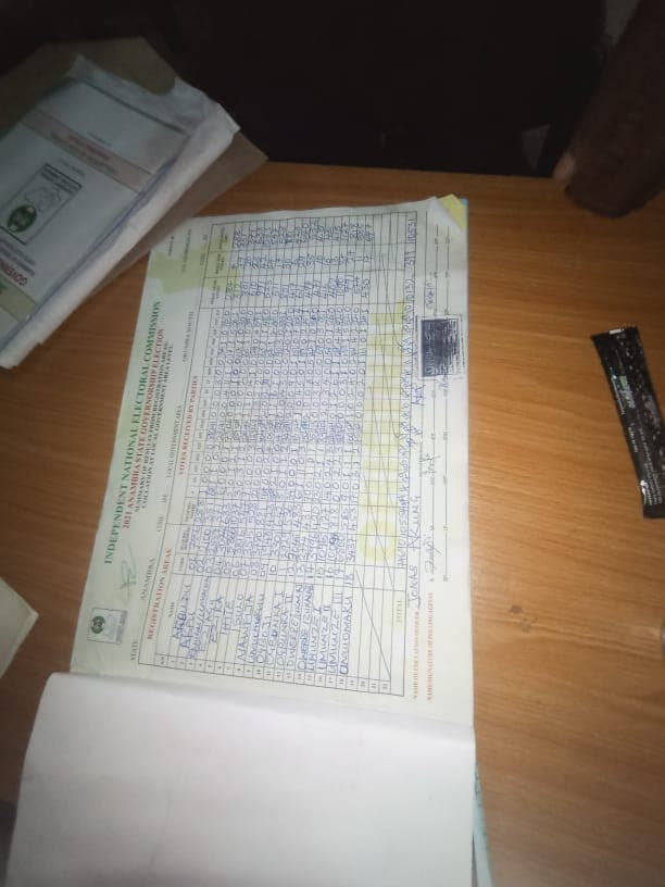 Breaking: INEC Official Absconds With Over 40 Result Sheets