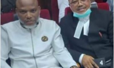 Nnamdi Kanu's Lawyer Cries Out Over His Client's Treatment In DSS Custody