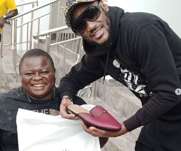 ‘I Always Dreamed Of This Day’ – Physically Challenged Man Says As He Makes Shoe For 2face Idibia