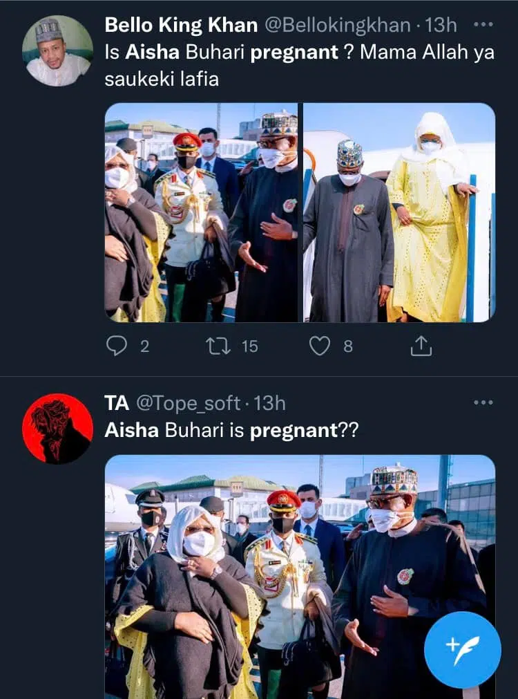 Is Aisha Buhari pregnant