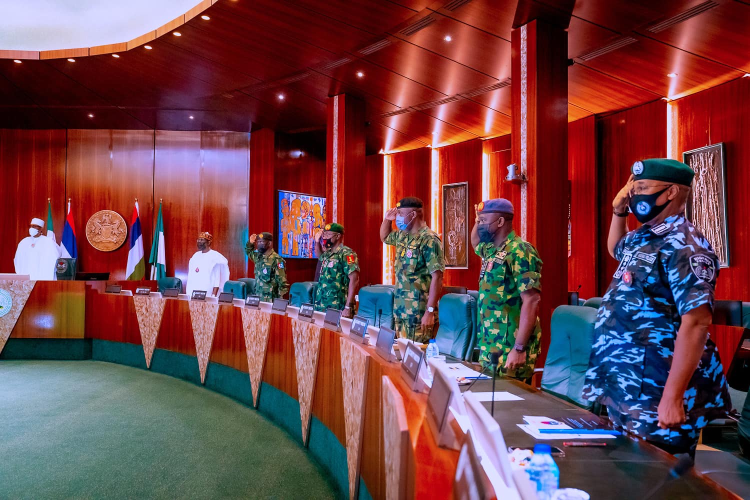 President Buhari Presides Over Last Security Council Meeting For The Year (Photos)