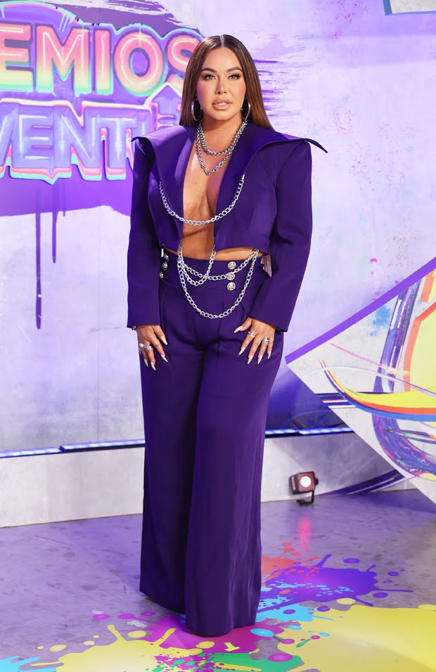 Chiquis Rivera, 36, at a Univision awards show in 2021 (Gary I Rothstein / UPI / Shutterstock)