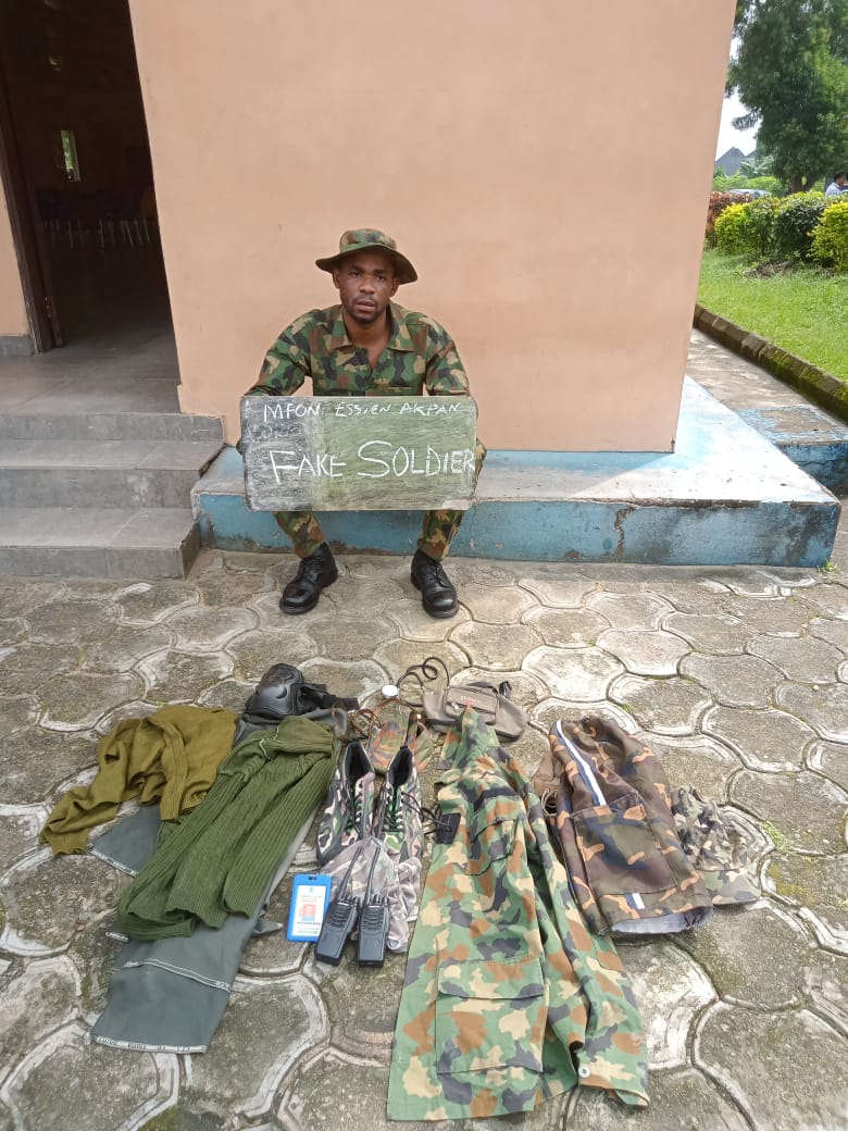 Mfon Essien - Fake Soldier Arrested in Akwa Ibom