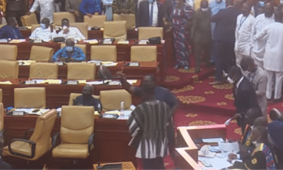 Drama As Ghanaian Lawmakers Fight Dirty Over Electronic Tax Bill