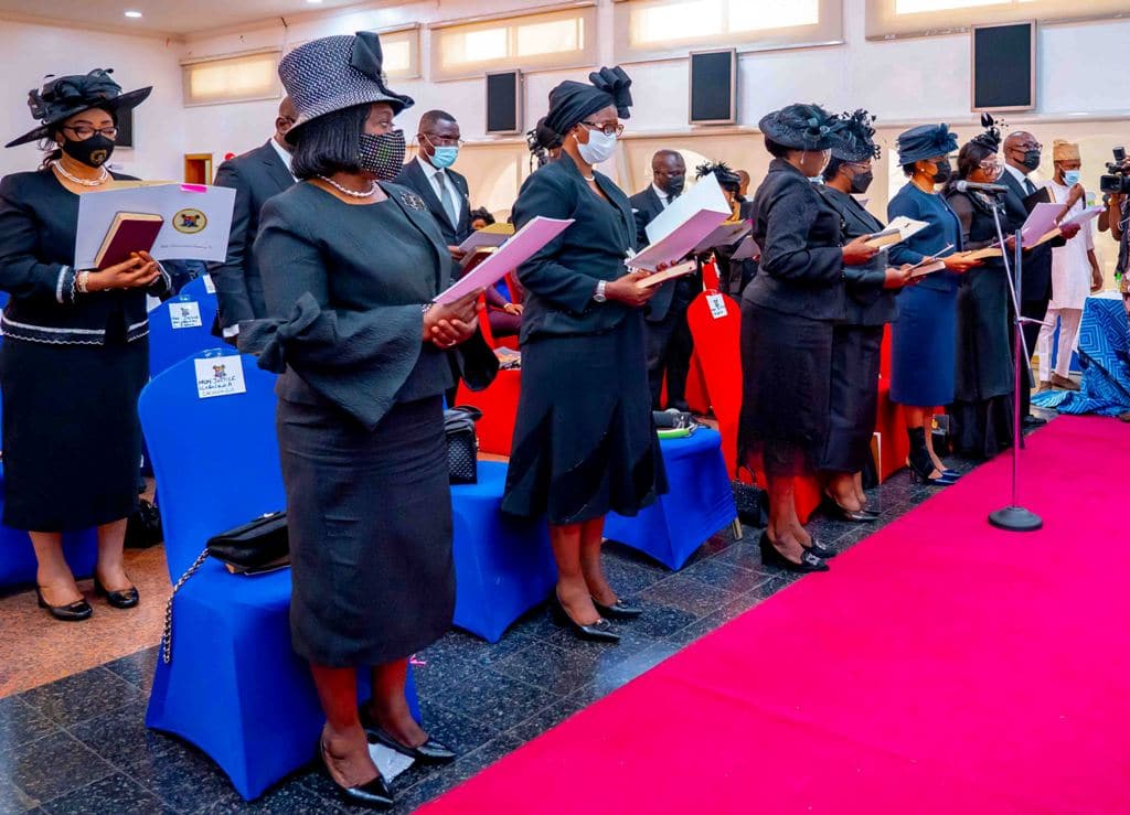 Gov. Sanwo-Olu Swears In 14 Newly Appointed Judges In Lagos State (Photos)